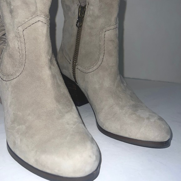 Sam Edelman Women's Suede Leather Louie Fringe Ankle Bootie Boots Size 8.5  NWT - Picture 3 of 15